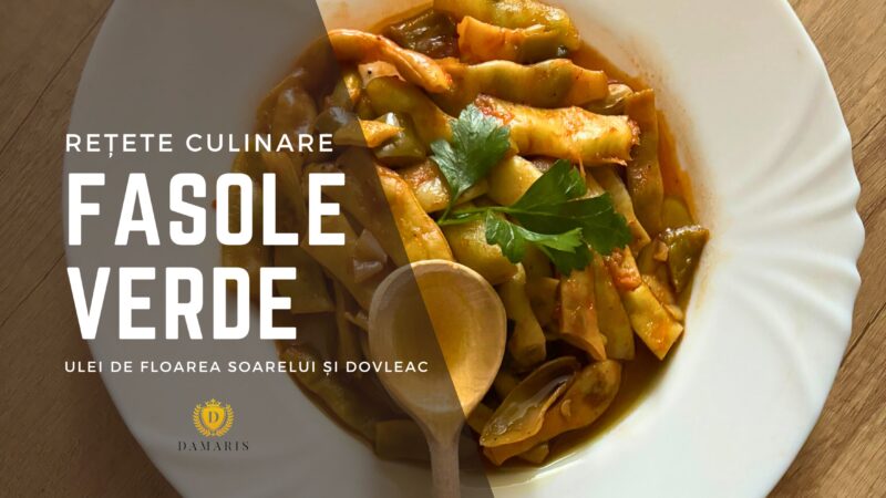 Fasole Verde cu Ulei de Floarea-Soarelui și Ulei de Dovleac Presat la Rece