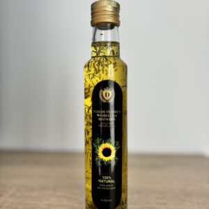 Ulei presat la rece din seminte de floarea-soarelui aromatizat cu rozmarin – 250 ml
